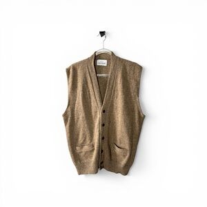 JJ Cochran Vintage Wool Blend Sweater Vest Grandpa-core size XL 80s Dad Vibes